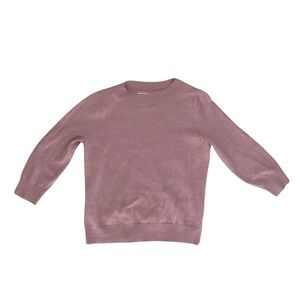 Cynthia Rowley L extra fine merino wool capsule casual warm old money 3/4 sleeve